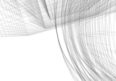 soyut mimari duvar kağıdı gökdelen tasarımı, vektör konsepti arka planı