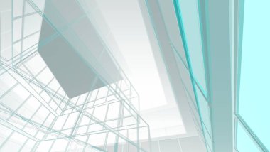 soyut mimari sanat, dijital illüstrasyon