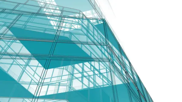 3 d illustration architecture building perspective lines. modern building building abstract background design. architecture building 3 d illustration architecture abstract architecture background.