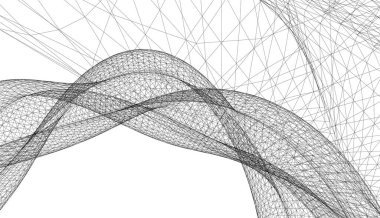 Soyut fütüristik arka plan, bir iş için modern grafik tasarımı, duvar kağıdı gökdelenleri tasarımı, vektör illüstrasyonu. soyut mimari duvar kağıdı