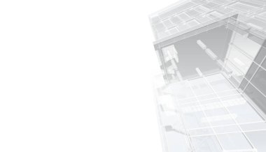 abstract architectural wallpaper high building design, digital concept background