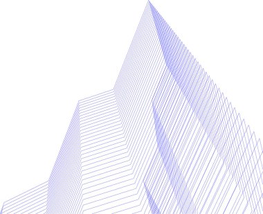  Gelecek perspektifi, soyut mimari duvar kağıdı tasarımı, dijital geometrik konsept arkaplan