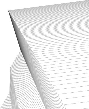  Gelecek perspektifi, soyut mimari duvar kağıdı tasarımı, dijital geometrik konsept arkaplan