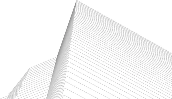 Perspektif Futuristik Desain Wallpaper Arsitektur Abstrak Latar Belakang Konsep Geometris - Stok Vektor