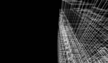  mimari çizim illüstrasyonu