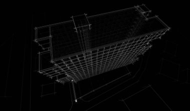  mimari çizim illüstrasyonu