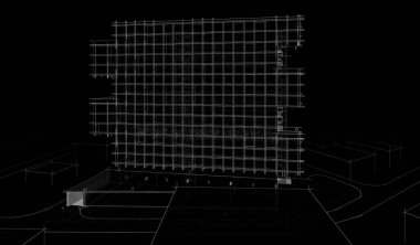  mimari çizim illüstrasyonu