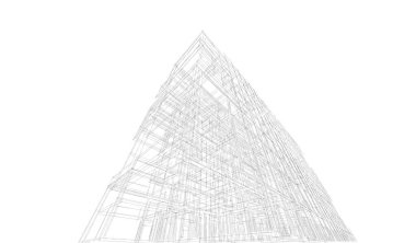  mimari çizim illüstrasyonu