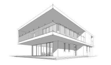  mimari çizim illüstrasyonu