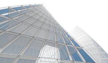 soyut mimari duvar kağıdı gökdelenler tasarım, dijital konsept arkaplan