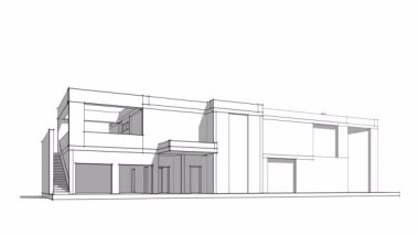 soyut mimari tasarım, dijital konsept arkaplanı oluşturma