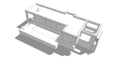 soyut mimari tasarım, dijital konsept arkaplanı oluşturma