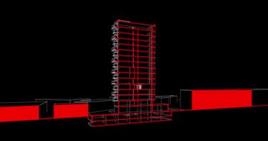 soyut mimari tasarım, dijital konsept arkaplanı oluşturma