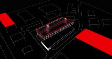 soyut mimari tasarım, dijital konsept arkaplanı oluşturma