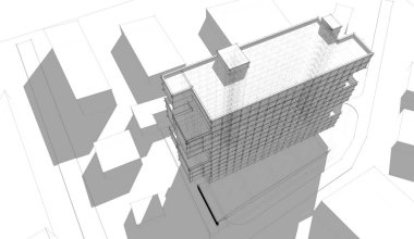 soyut mimari tasarım, dijital konsept arkaplanı oluşturma