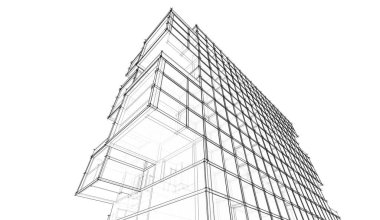 soyut mimari tasarım, dijital konsept arkaplanı oluşturma