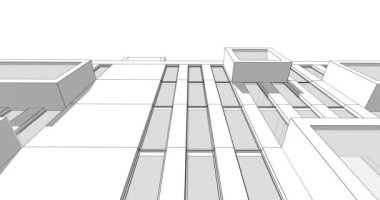 soyut mimari tasarım, dijital konsept arkaplanı oluşturma