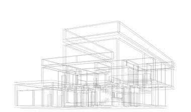 soyut mimari tasarım, dijital konsept arkaplanı oluşturma