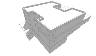 soyut mimari tasarım, dijital konsept arkaplanı oluşturma
