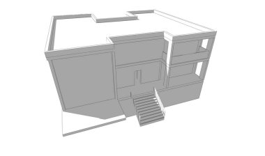 soyut mimari tasarım, dijital konsept arkaplanı oluşturma