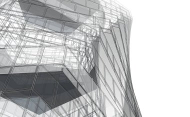 soyut mimari tasarım, dijital konsept arkaplanı oluşturma