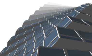 soyut mimari tasarım, dijital konsept arkaplanı oluşturma