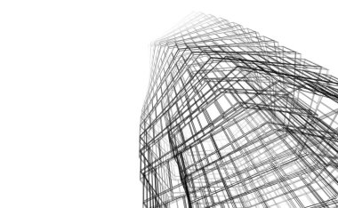 soyut mimari tasarım, dijital konsept arkaplanı oluşturma