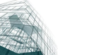 soyut mimari tasarım, dijital konsept arkaplanı oluşturma