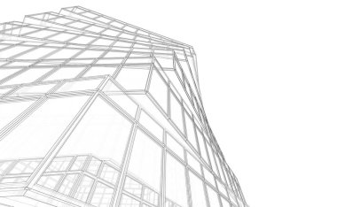 soyut mimari tasarım, dijital konsept arkaplanı oluşturma