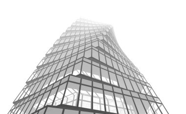 soyut mimari tasarım, dijital konsept arkaplanı oluşturma