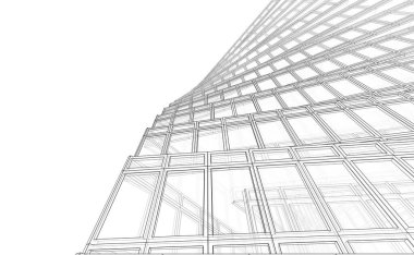 soyut mimari tasarım, dijital konsept arkaplanı oluşturma