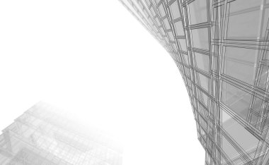 soyut mimari tasarım, dijital konsept arkaplanı oluşturma