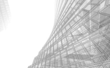 soyut mimari tasarım, dijital konsept arkaplanı oluşturma