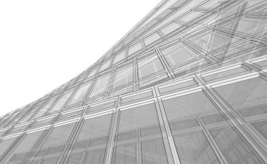 soyut mimari tasarım, dijital konsept arkaplanı oluşturma