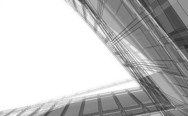 soyut mimari tasarım, dijital konsept arkaplanı oluşturma