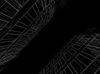 soyut mimari tasarım, binalar dijital konsept arka plan