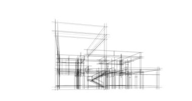 soyut mimari tasarım, dijital konsept arkaplanı oluşturma