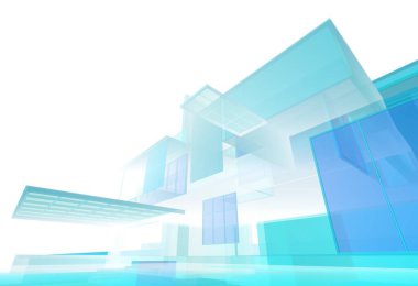 soyut mimari tasarım, dijital konsept arkaplanı oluşturma