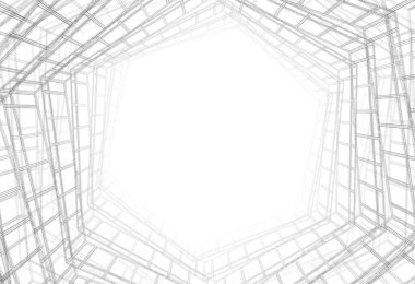 soyut mimari tasarım, dijital konsept arkaplanı oluşturma