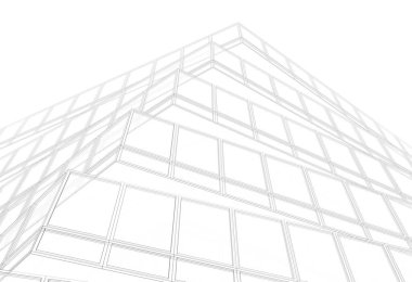 soyut mimari tasarım, dijital konsept arkaplanı oluşturma