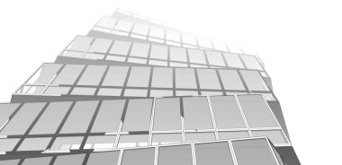 soyut mimari tasarım, dijital konsept arkaplanı oluşturma