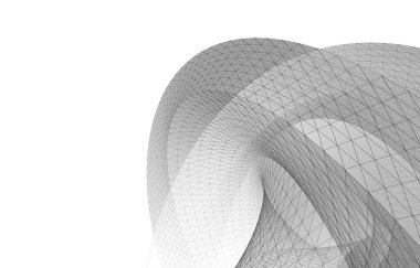 Gelecek perspektifi, soyut mimari duvar kağıdı tasarımı, dijital konsept arkaplan