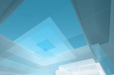 soyut mimari tasarım, dijital konsept arkaplanı oluşturma