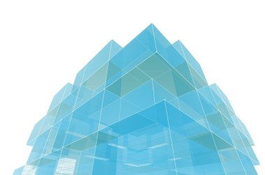 soyut mimari tasarım, dijital konsept arkaplanı oluşturma