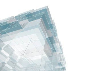 soyut mimari tasarım, dijital konsept arkaplanı oluşturma