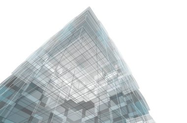 soyut mimari tasarım, dijital konsept arkaplanı oluşturma