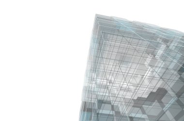 soyut mimari tasarım, dijital konsept arkaplanı oluşturma