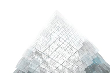 soyut mimari tasarım, dijital konsept arkaplanı oluşturma