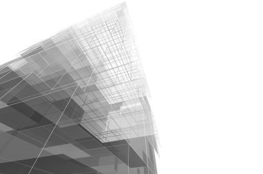 soyut mimari tasarım, dijital konsept arkaplanı oluşturma