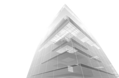 soyut mimari tasarım, dijital konsept arkaplanı oluşturma